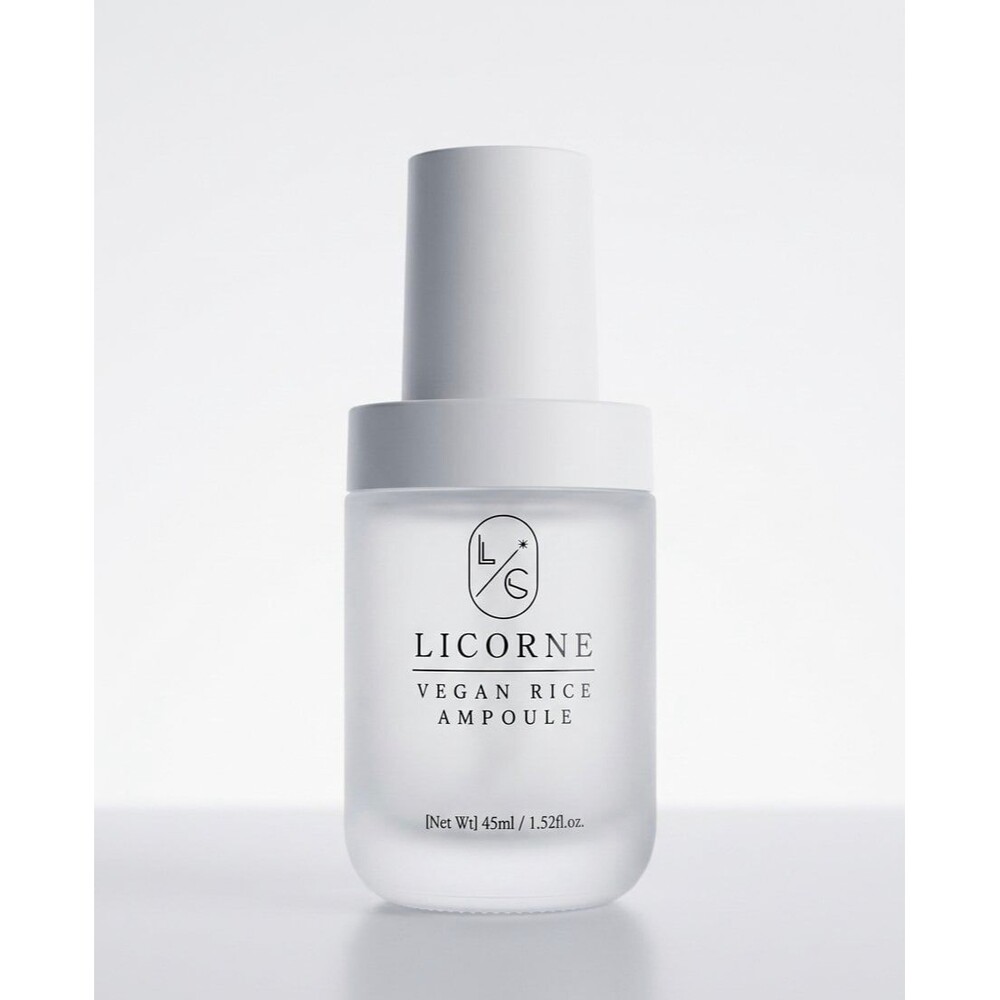 Licorne Vegan Rice Ampoule Serum AHA PHA Korean Skincare 45ml 1.52oz